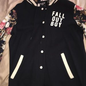 Hot Topic “Fall out boy” varsity jacket